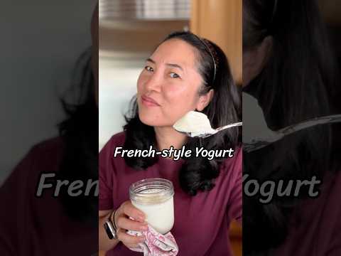 This 1 ingredient makes a thick & creamy Yogurt (no special equipment) #highprotein #guthealth