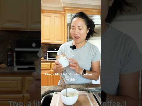 Vietnamese Coffee Yogurt. Quick high protein breakfast for parents #DCY